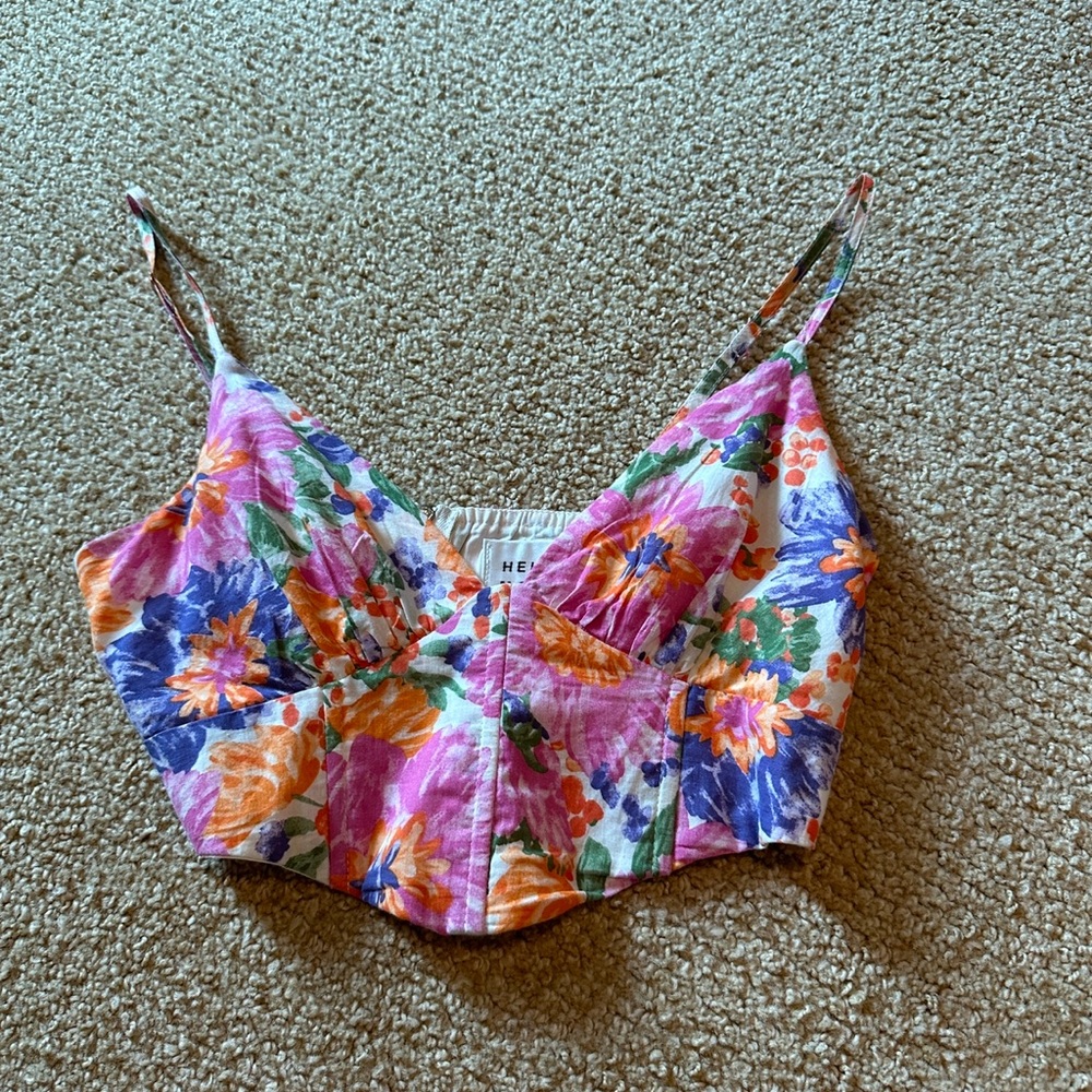 Hello Molly colorful flower top